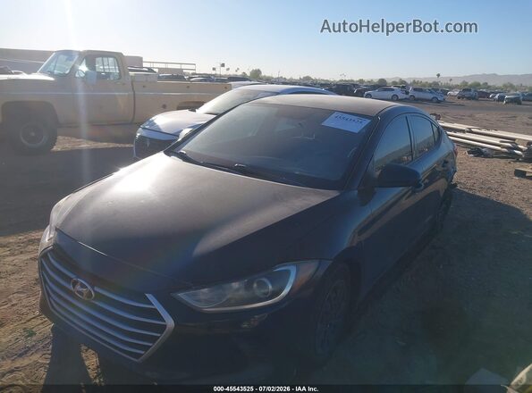 5NPD74LF4HH167156 2017 HYUNDAI ELANTRA Black Vista tres cuartos delantera izquierda