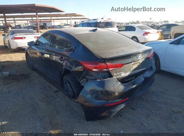 5NPD74LF4HH167156 2017 HYUNDAI ELANTRA Black Trasero izquierdo