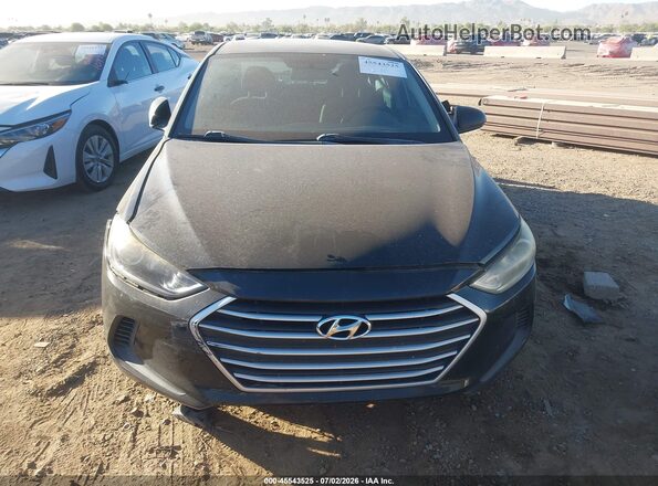 5NPD74LF4HH167156 2017 HYUNDAI ELANTRA Black Vista frontal
