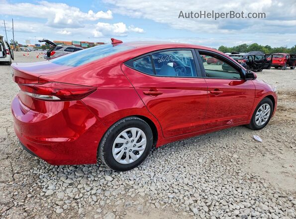 5NPD74LF4HH175564 2017 HYUNDAI ELANTRA Red უკანა მარჯვენა