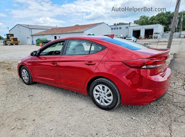 5NPD74LF4HH175564 2017 HYUNDAI ELANTRA Red უკანა მარცხენა