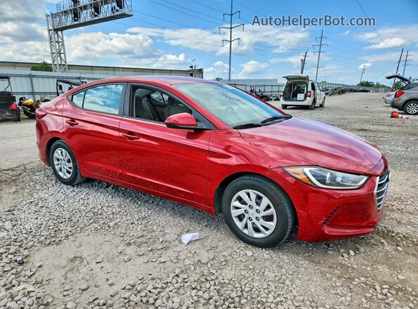 5NPD74LF4HH175564 2017 HYUNDAI ELANTRA Red წინა მარჯვენა