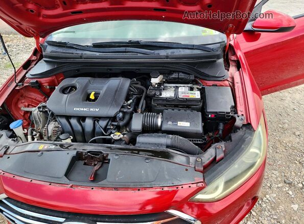 5NPD74LF4HH175564 2017 HYUNDAI ELANTRA Red უკანა სალონის ხედი