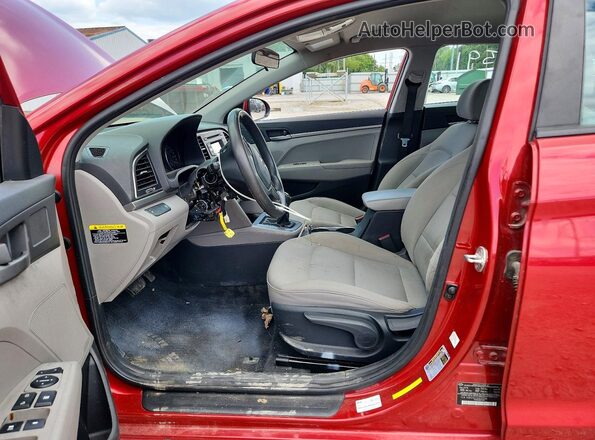 5NPD74LF4HH175564 2017 HYUNDAI ELANTRA Red წინა სალონის ხედი