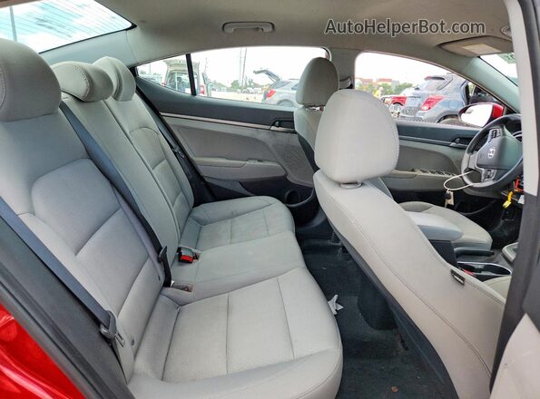 5NPD74LF4HH175564 2017 HYUNDAI ELANTRA Red უკანა სავარძლების ხედი