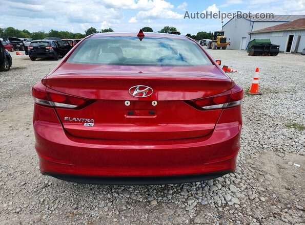5NPD74LF4HH175564 2017 HYUNDAI ELANTRA Red უკანა ხედი