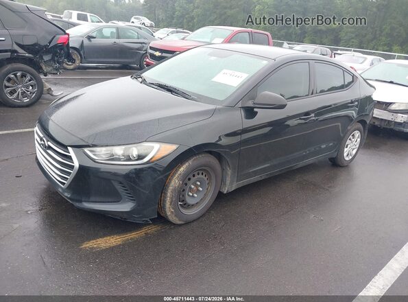 5NPD74LF4HH176097 2017 HYUNDAI ELANTRA Black Vista tres cuartos delantera izquierda