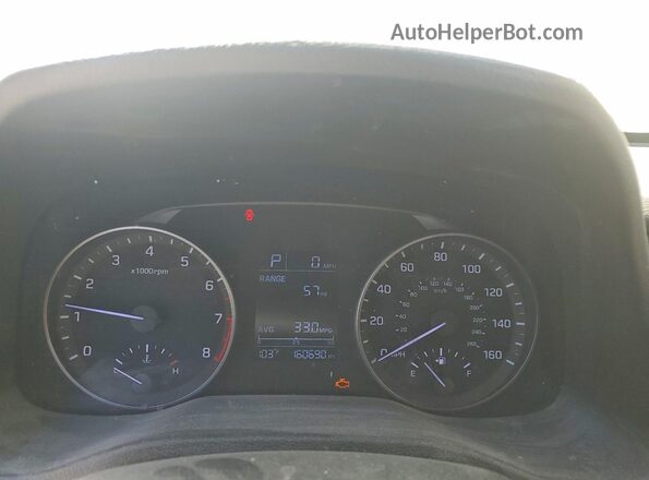 5NPD74LF4HH204304 2017 HYUNDAI ELANTRA White Instrument cluster view