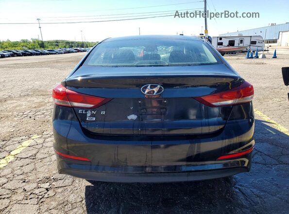 5NPD74LF4JH233744 2018 HYUNDAI ELANTRA Black Вид ззаду