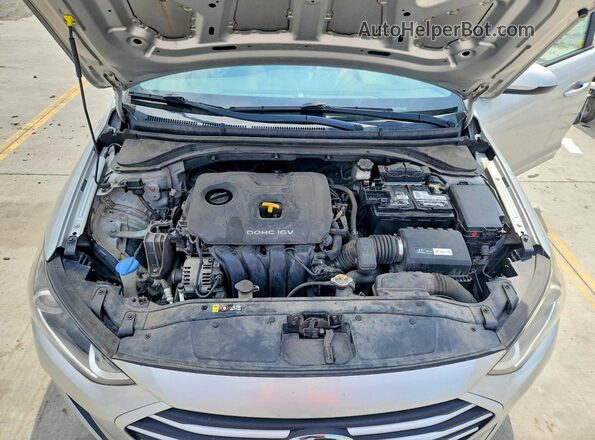 5NPD74LF4JH280868 2018 HYUNDAI ELANTRA Silver Вид задньої частини салону