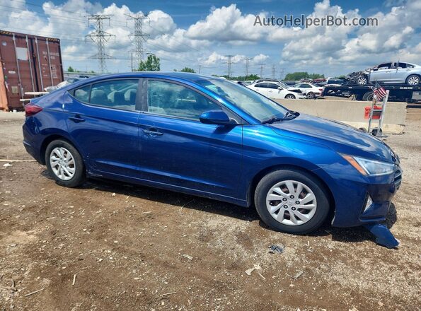 5NPD74LF4KH460272 2019 HYUNDAI ELANTRA Blue Przód prawy