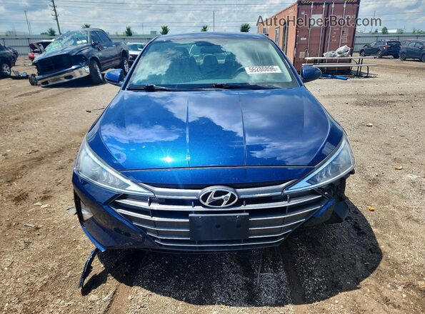 5NPD74LF4KH460272 2019 HYUNDAI ELANTRA Blue Widok z przodu