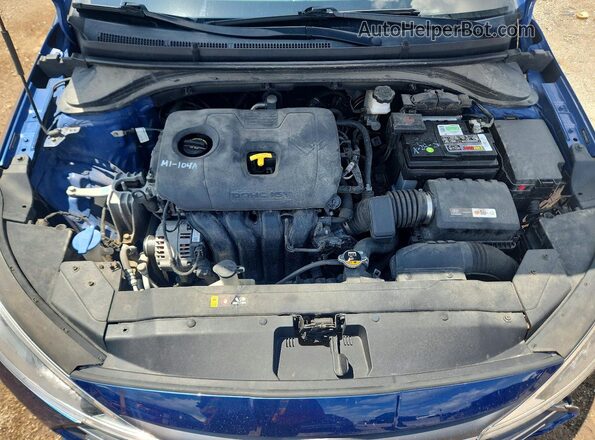 5NPD74LF4KH460272 2019 HYUNDAI ELANTRA Blue Widok wnętrza z tyłu