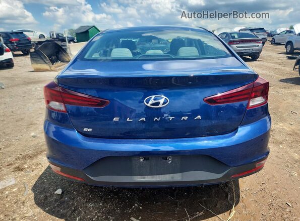 5NPD74LF4KH460272 2019 HYUNDAI ELANTRA Blue Widok z tyłu