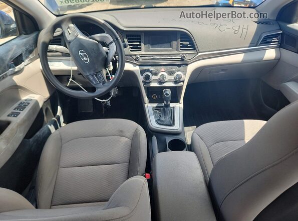5NPD74LF4KH460272 2019 HYUNDAI ELANTRA Blue Widok deski rozdzielczej