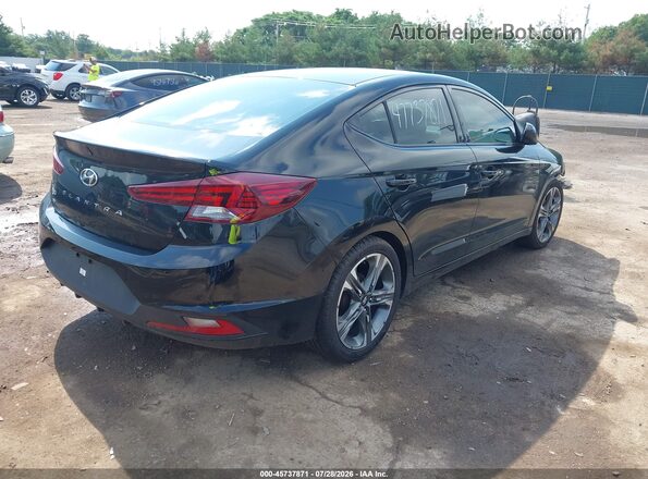 5NPD74LF4KH470493 2019 HYUNDAI ELANTRA Black Задня права чверть