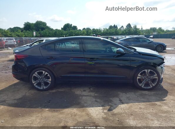 5NPD74LF4KH470493 2019 HYUNDAI ELANTRA Black Панорамний вид салону 360°