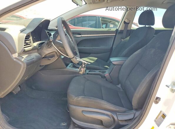 5NPD74LF4KH480277 2019 HYUNDAI ELANTRA White Вид салону спереду
