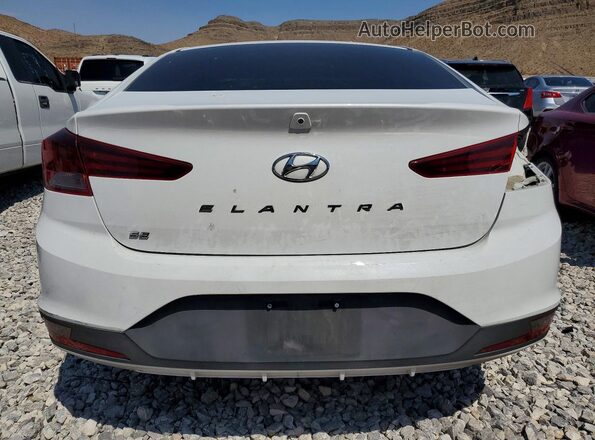 5NPD74LF4KH480277 2019 HYUNDAI ELANTRA White Вид ззаду