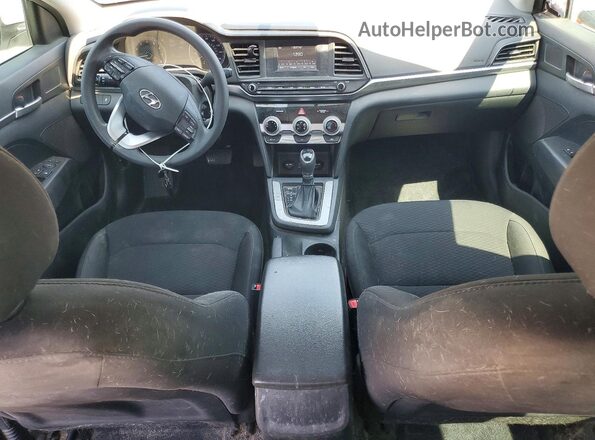 5NPD74LF4KH480277 2019 HYUNDAI ELANTRA White Вид панелі приладів