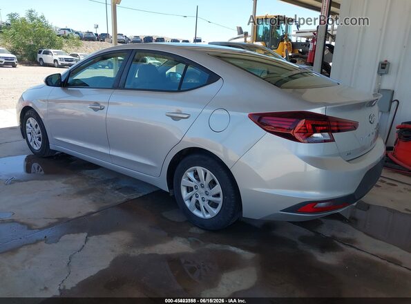 5NPD74LF4KH495443 2019 HYUNDAI ELANTRA Серебряный Задняя левая четверть