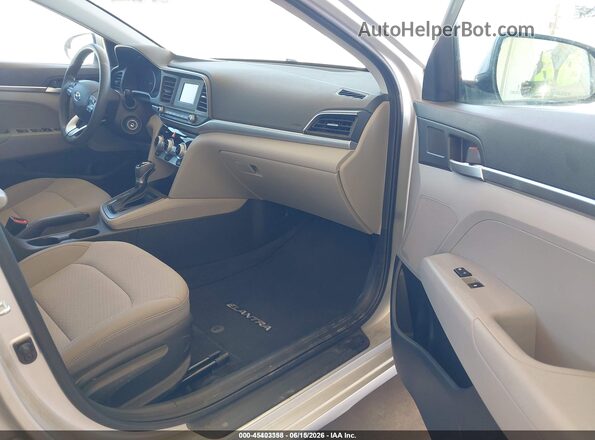 5NPD74LF4KH495443 2019 HYUNDAI ELANTRA Серебряный Вид салона спереди
