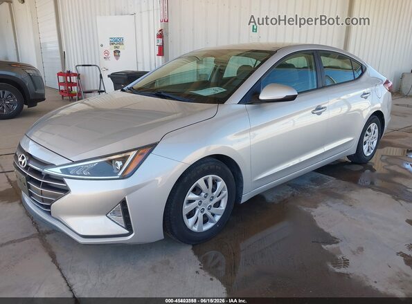 5NPD74LF4KH495443 2019 HYUNDAI ELANTRA Серебряный Передняя левая четверть