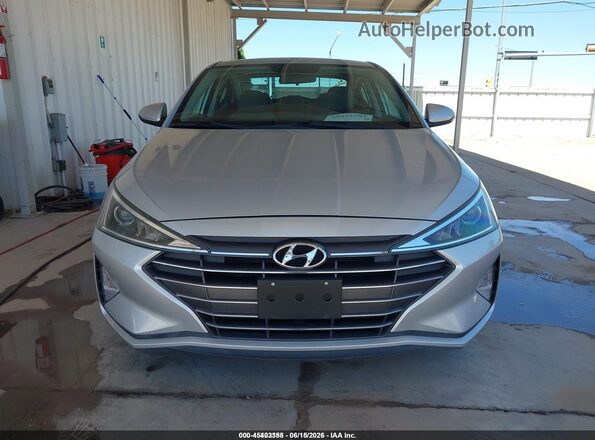 5NPD74LF4KH495443 2019 HYUNDAI ELANTRA Серебряный Вид задней части салона