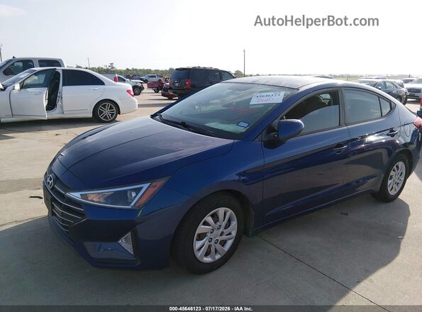 5NPD74LF4KH496284 2019 HYUNDAI ELANTRA Blue Widok z przodu