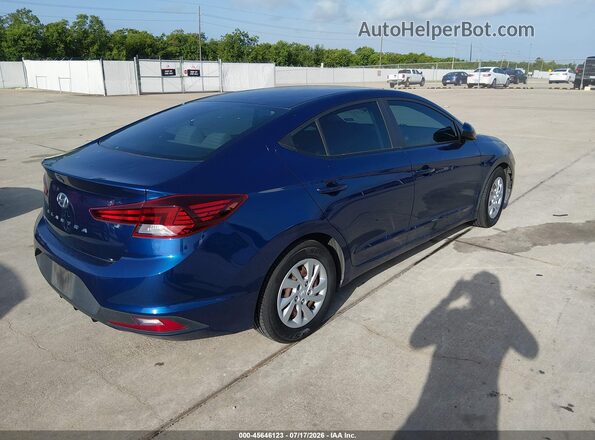 5NPD74LF4KH496284 2019 HYUNDAI ELANTRA Blue Tył prawy