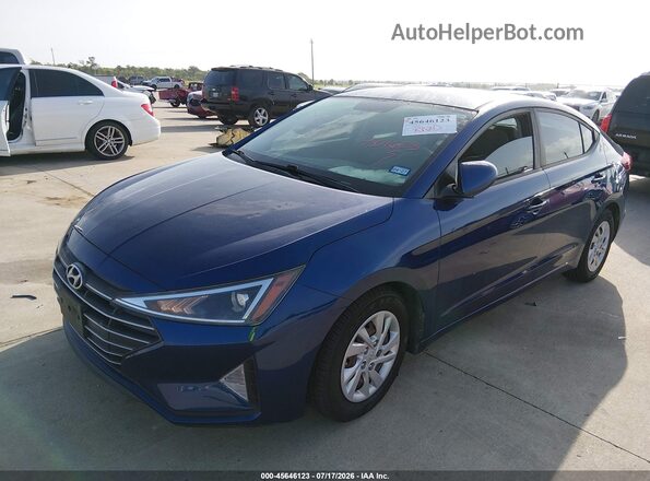 5NPD74LF4KH496284 2019 HYUNDAI ELANTRA Blue Przód lewy