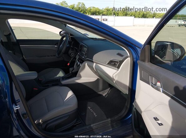 5NPD74LF4KH496284 2019 HYUNDAI ELANTRA Blue Widok wnętrza z przodu