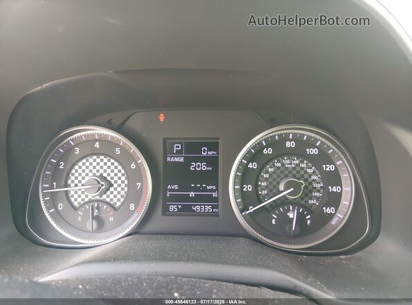 5NPD74LF4KH496284 2019 HYUNDAI ELANTRA Blue Widok tylnych siedzeń