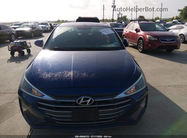 5NPD74LF4KH496284 2019 HYUNDAI ELANTRA Blue Widok zestawu wskaźników