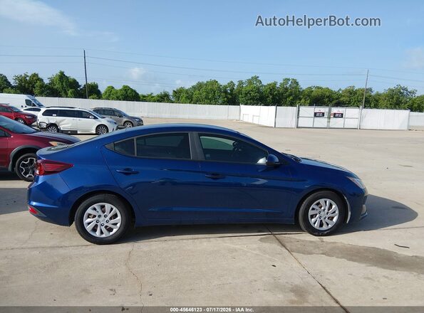 5NPD74LF4KH496284 2019 HYUNDAI ELANTRA Blue Widok wnętrza z tyłu