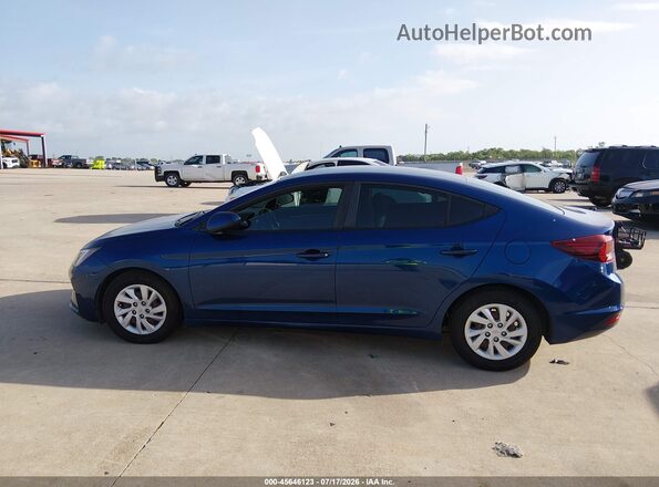 5NPD74LF4KH496284 2019 HYUNDAI ELANTRA Blue Widok wnętrza 360 stopni