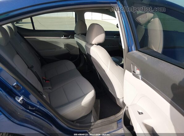 5NPD74LF4KH496284 2019 HYUNDAI ELANTRA Blue Widok naklejki z numerem VIN