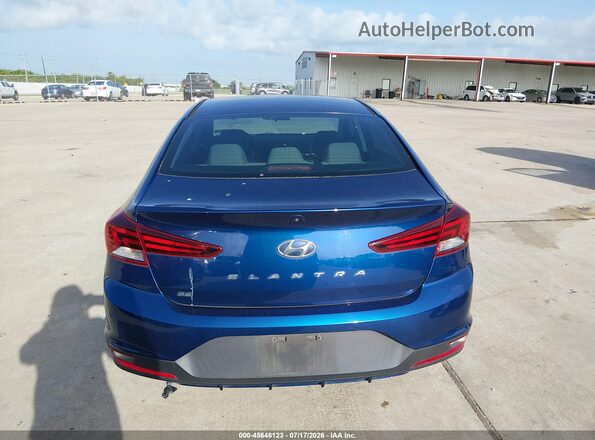 5NPD74LF4KH496284 2019 HYUNDAI ELANTRA Blue 