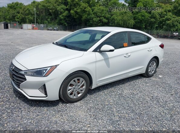 5NPD74LF4LH600466 2020 HYUNDAI ELANTRA White Front left