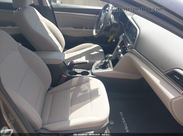 5NPD74LF4LH600998 2020 HYUNDAI ELANTRA Серый Вид салона спереди