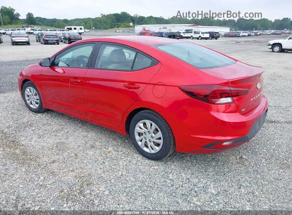 5NPD74LF4LH602492 2020 HYUNDAI ELANTRA Red Trasero izquierdo