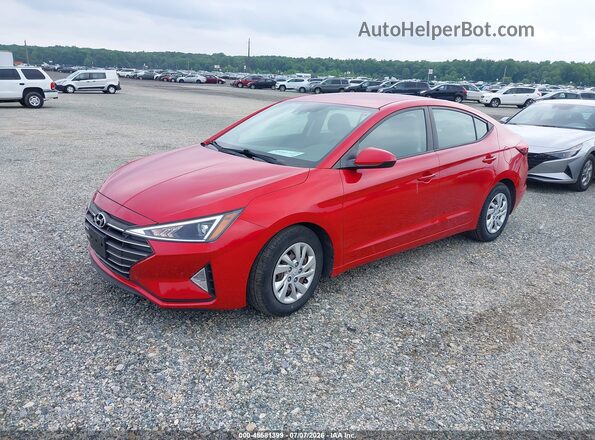 5NPD74LF4LH602492 2020 HYUNDAI ELANTRA Red Vista tres cuartos delantera izquierda
