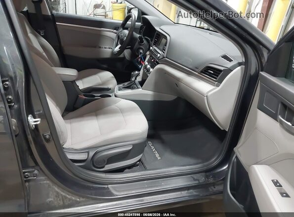5NPD74LF4LH603738 2020 HYUNDAI ELANTRA Серый Вид салона спереди