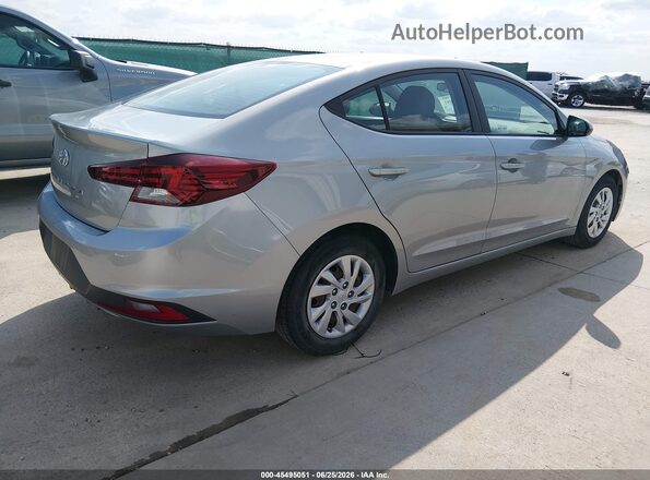5NPD74LF4LH604095 2020 HYUNDAI ELANTRA Silver Trasero derecho