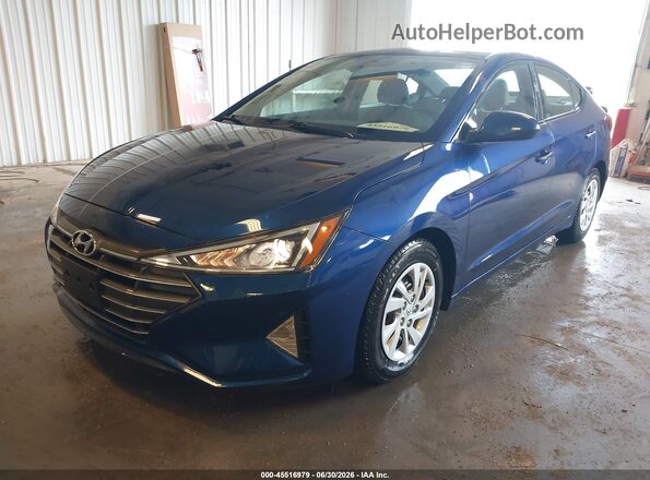 5NPD74LF4LH609975 2020 HYUNDAI ELANTRA Blue Vista tres cuartos delantera izquierda