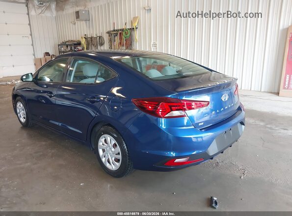 5NPD74LF4LH609975 2020 HYUNDAI ELANTRA Blue Trasero izquierdo