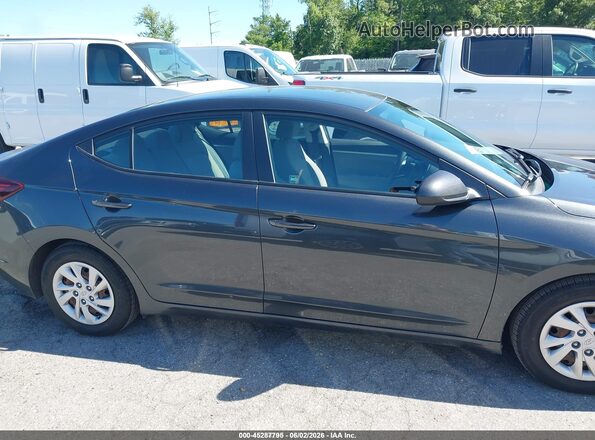 5NPD74LF4LH612813 2020 HYUNDAI ELANTRA Gray Widok wnętrza z tyłu