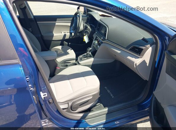 5NPD74LF4LH613086 2020 HYUNDAI ELANTRA Blue Widok wnętrza z przodu