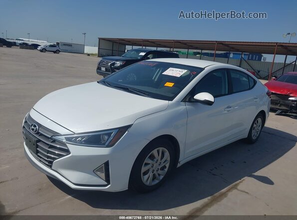5NPD74LF4LH616134 2020 HYUNDAI ELANTRA White Առջևի ձախ երեք քառորդ տեսարան