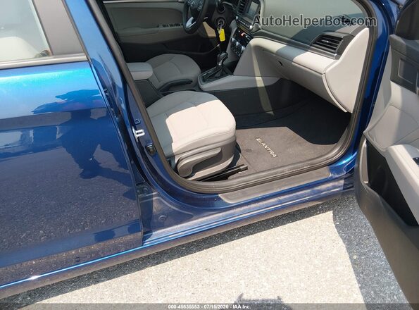 5NPD74LF4LH616814 2020 HYUNDAI ELANTRA Blue Widok wnętrza z przodu